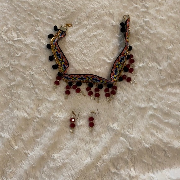 Jewelry - Traditional chocker necklace and earrings